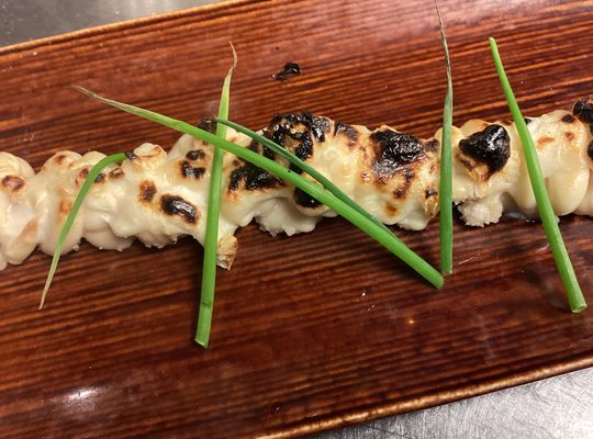 鱈の白子炭焼き