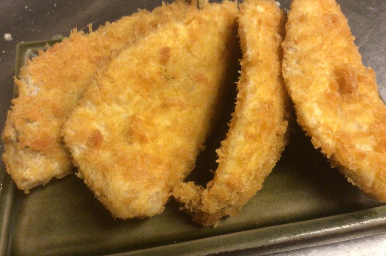 アジフライ　やんばる島豚の串カツ