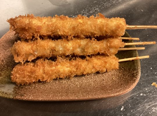 やんばる島豚の串カツ
