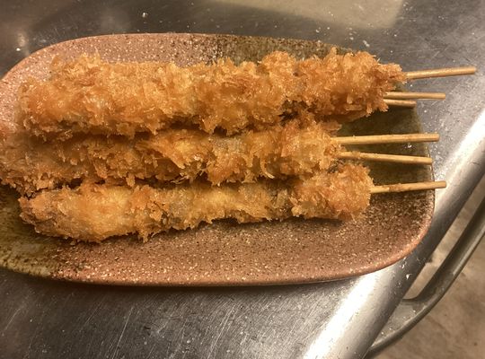 やんばる島豚の串カツ