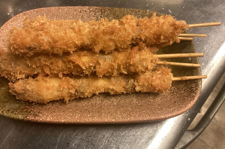 やんばる島豚の串カツ