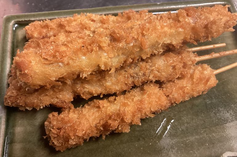 やんばる島豚の串カツ