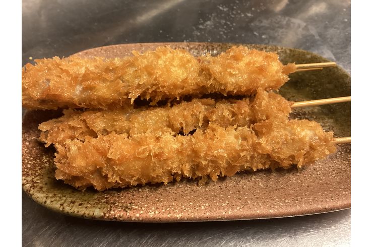 やんばる島豚の串カツ